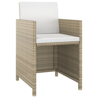 5-Delige Tuinset Met Kussens Poly Rattan
