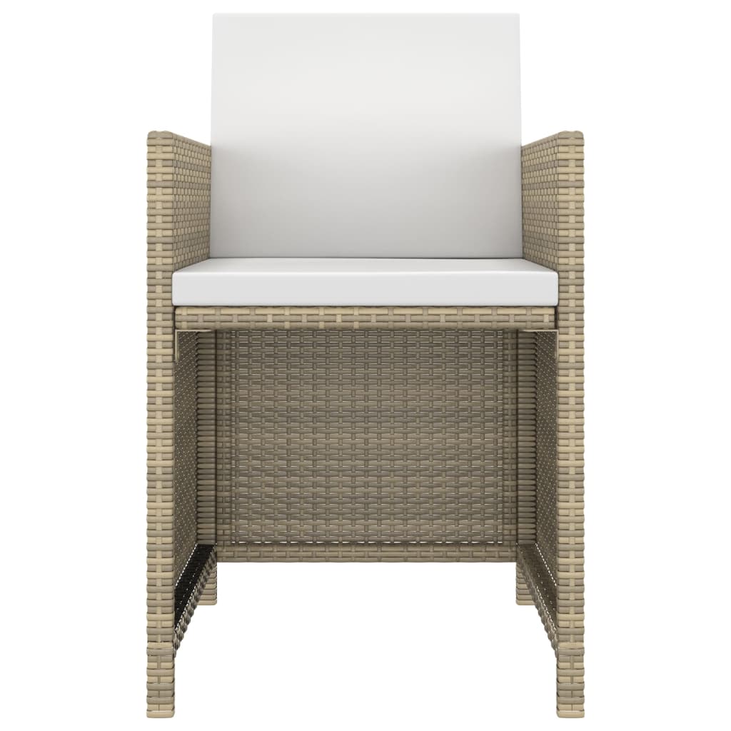 5-Delige Tuinset Met Kussens Poly Rattan