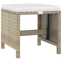 5-Delige Tuinset Met Kussens Poly Rattan