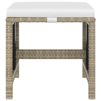 5-Delige Tuinset Met Kussens Poly Rattan