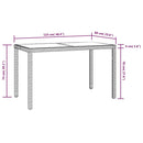 5-Delige Tuinset Met Kussens Poly Rattan