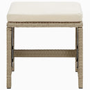 9-Delige Tuinset Met Kussens Poly Rattan Beige En Crèmewit