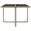 9-Delige Tuinset Met Kussens Poly Rattan Beige En Crèmewit