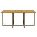 1 Tuinset Met Kussens Poly Rattan Beige En Crèmewit