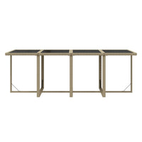 9-Delige Tuinset Met Kussens Poly Rattan Beige En Crèmewit