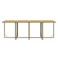 9-Delige Tuinset Met Kussens Poly Rattan Beige En Crèmewit