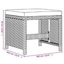 13-Delige Tuinset Met Kussens Poly Rattan Beige En Crèmewit