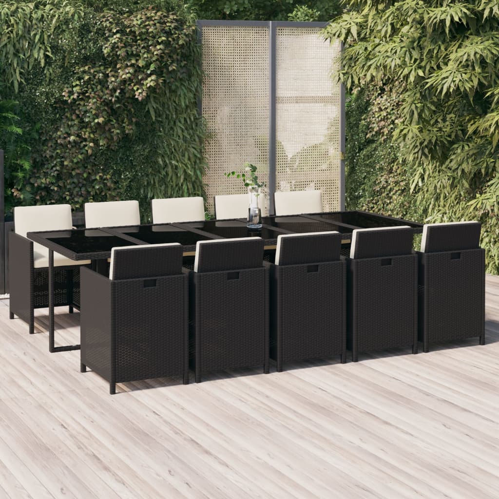 1 Tuinset Met Kussens Poly Rattan