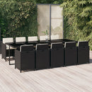 1 Tuinset Met Kussens Poly Rattan