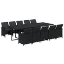 1 Tuinset Met Kussens Poly Rattan