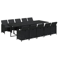 1 Tuinset Met Kussens Poly Rattan