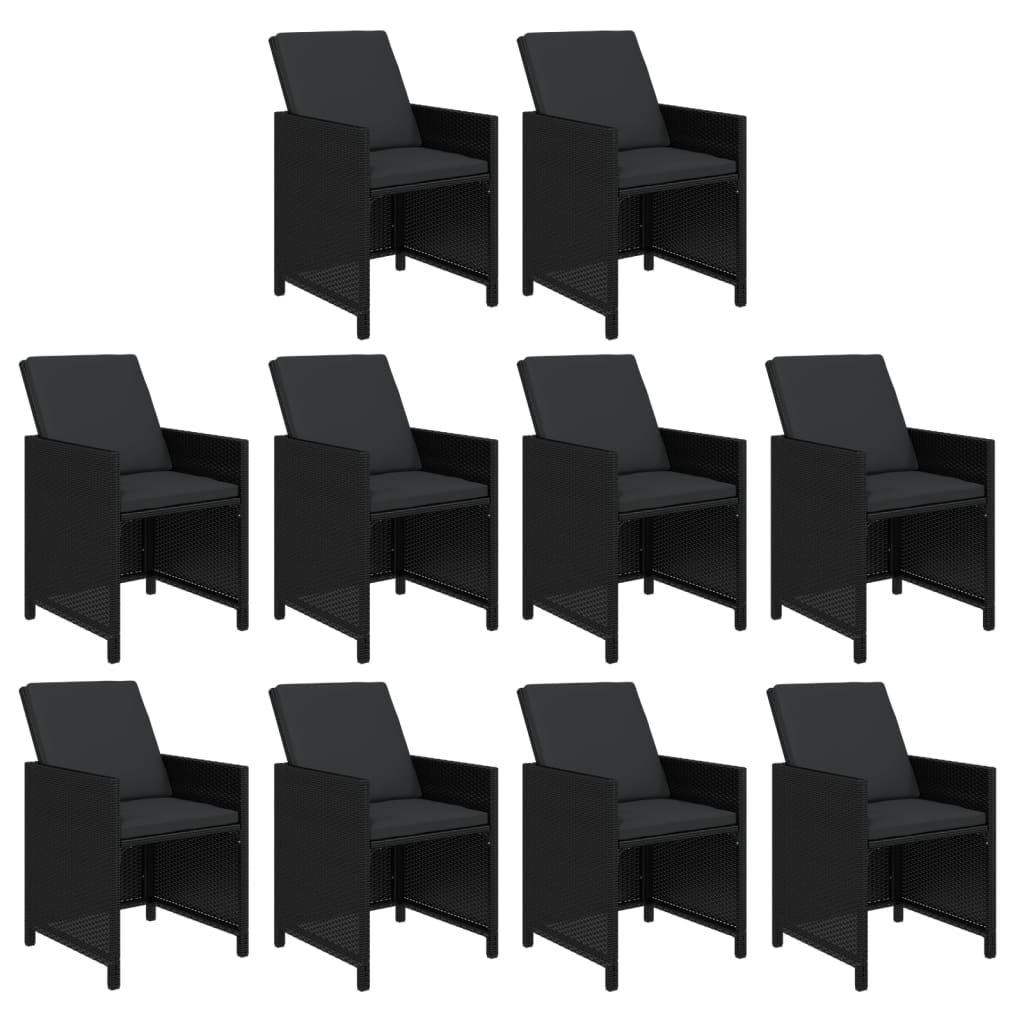 1 Tuinset Met Kussens Poly Rattan