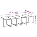 15-Delige Tuinset Met Kussens Poly Rattan