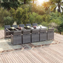 1 Tuinset Met Kussens Poly Rattan