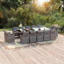15-Delige Tuinset Met Kussens Poly Rattan