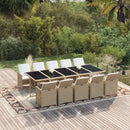 1 Tuinset Met Kussens Poly Rattan