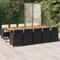1 Tuinset Met Kussens Poly Rattan