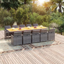 1 Tuinset Met Kussens Poly Rattan
