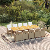 1 Tuinset Met Kussens Poly Rattan