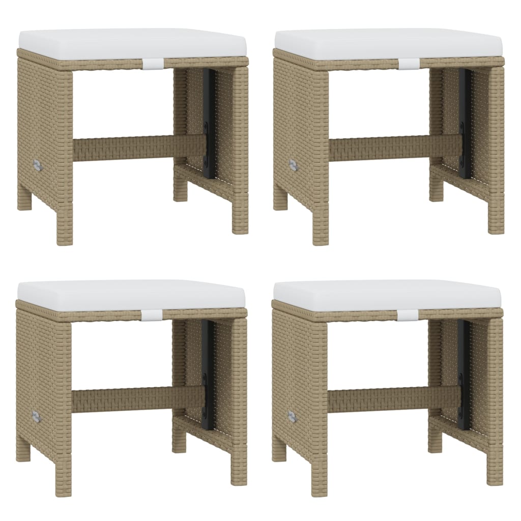 15-Delige Tuinset Met Kussens Poly Rattan