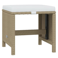 15-Delige Tuinset Met Kussens Poly Rattan