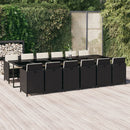 13-Delige Tuinset Met Kussens Poly Rattan