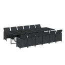 13-Delige Tuinset Met Kussens Poly Rattan