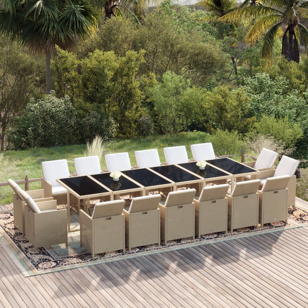 Tuinset Met Kussens Poly Rattan