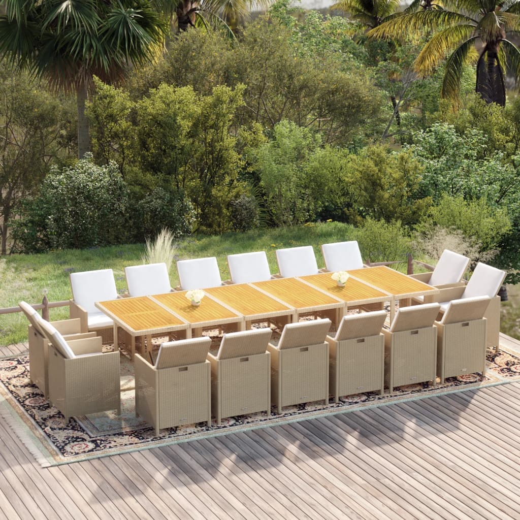 Tuinset Met Kussens Poly Rattan