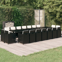 13-Delige Tuinset Met Kussens Poly Rattan
