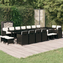 19-Delige Tuinset Met Kussens Poly Rattan