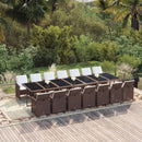 13-Delige Tuinset Met Kussens Poly Rattan