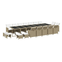 19-Delige Tuinset Met Kussens Poly Rattan