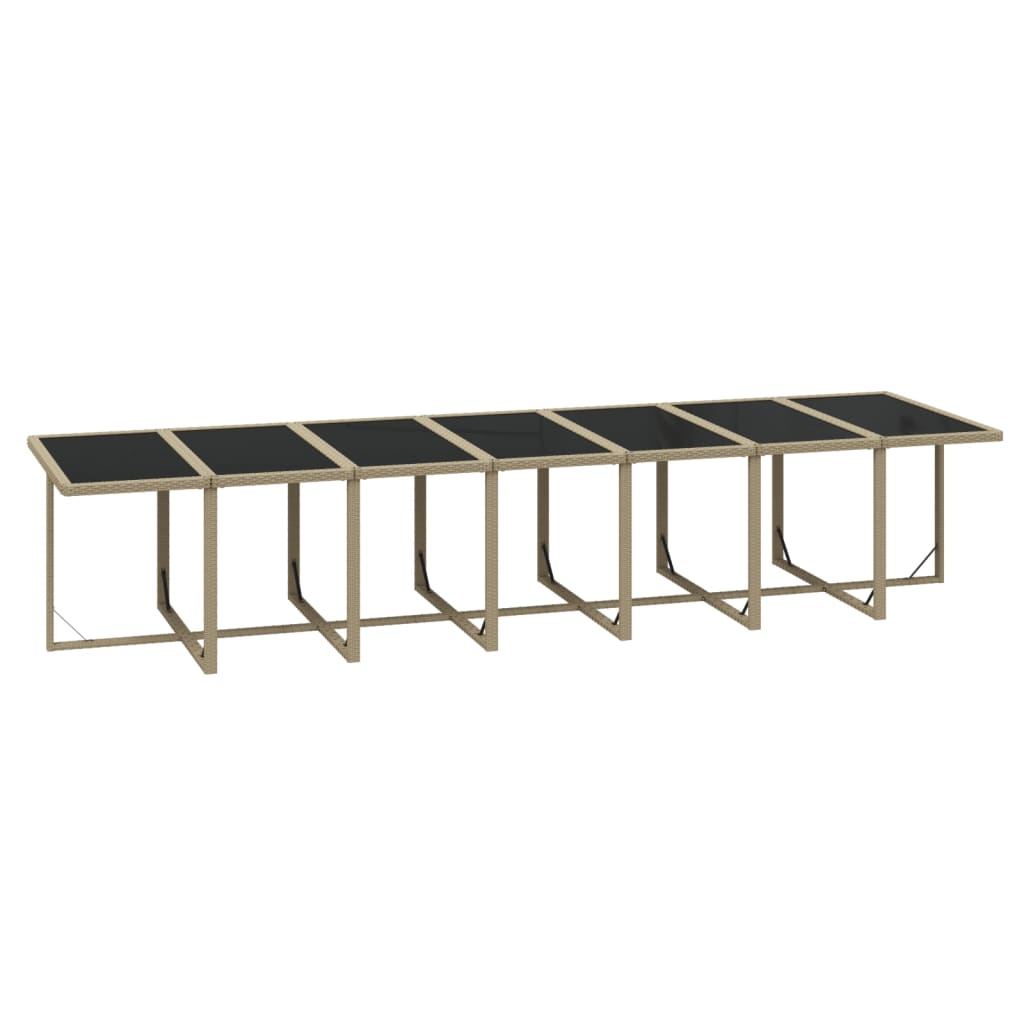 19-Delige Tuinset Met Kussens Poly Rattan