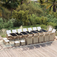 19-Delige Tuinset Met Kussens Poly Rattan