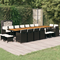 19-Delige Tuinset Met Kussens Poly Rattan
