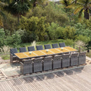 13-Delige Tuinset Met Kussens Poly Rattan