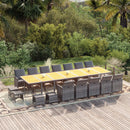 19-Delige Tuinset Met Kussens Poly Rattan