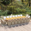 13-Delige Tuinset Met Kussens Poly Rattan
