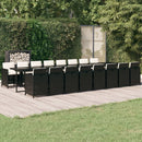 13-Delige Tuinset Met Kussens Poly Rattan