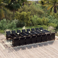 13-Delige Tuinset Met Kussens Poly Rattan