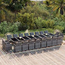 13-Delige Tuinset Met Kussens Poly Rattan
