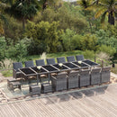19-Delige Tuinset Met Kussens Poly Rattan