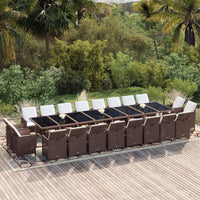 13-Delige Tuinset Met Kussens Poly Rattan