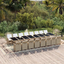 13-Delige Tuinset Met Kussens Poly Rattan