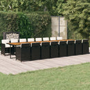 13-Delige Tuinset Met Kussens Poly Rattan