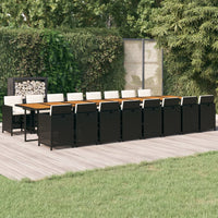 13-Delige Tuinset Met Kussens Poly Rattan