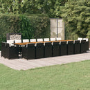 13-Delige Tuinset Met Kussens Poly Rattan