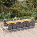 13-Delige Tuinset Met Kussens Poly Rattan