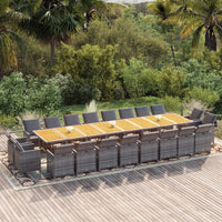 13-Delige Tuinset Met Kussens Poly Rattan